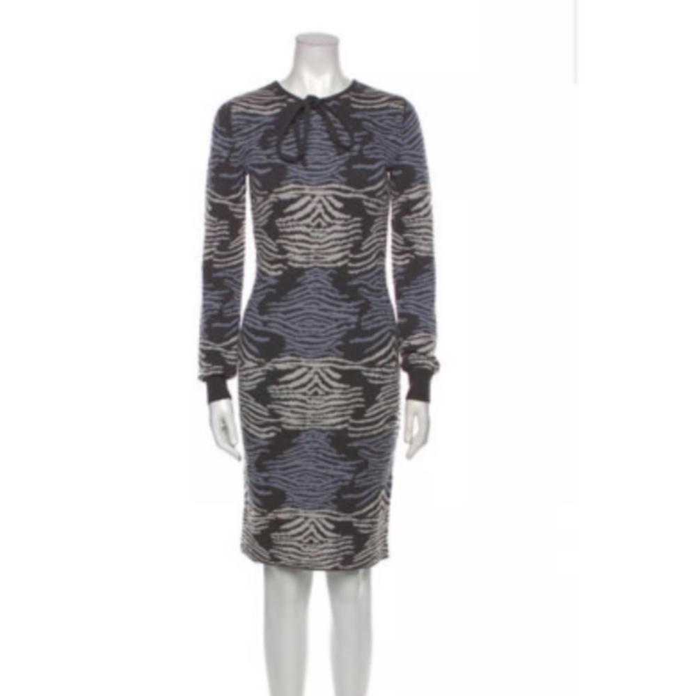 EMPORIO ARMANI Animal Print Knee-Length Dress